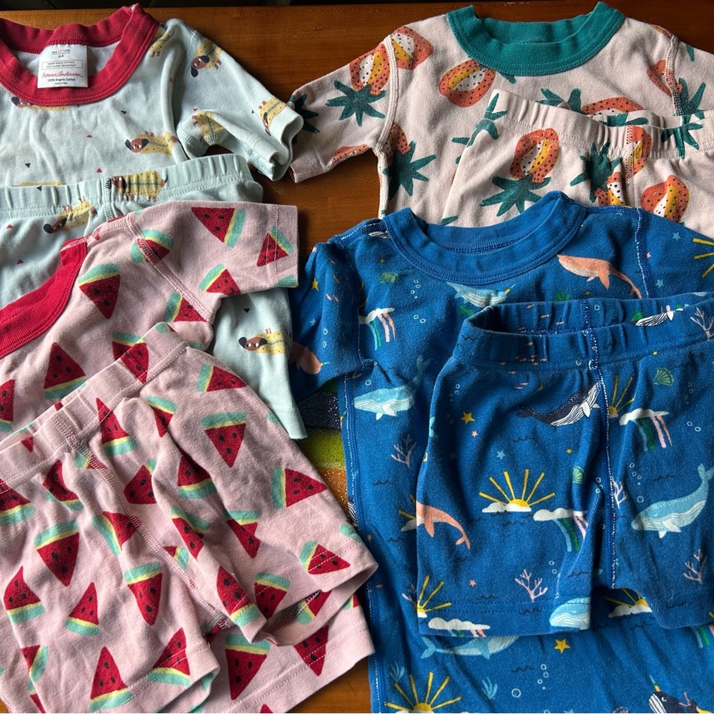 Hanna Andersson PJs (Short Sleeve + Shorts Pajamas) All size 4